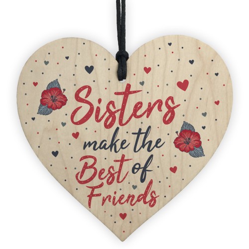 Sister Gifts Best Friend Plaque Heart Christmas Friendship Sign