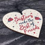 Sister Gifts Best Friend Plaque Heart Christmas Friendship Sign