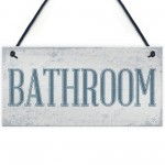 Shabby Chic Bathroom Sign Toilet WC The Loo Hanging Plaque