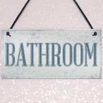 Shabby Chic Bathroom Sign Toilet WC The Loo Hanging Plaque