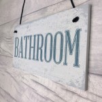 Shabby Chic Bathroom Sign Toilet WC The Loo Hanging Plaque