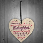 Handmade Daughter Gift Birthday Gift For Daughter Wooden Heart