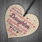 Handmade Daughter Gift Birthday Gift For Daughter Wooden Heart