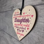 Handmade Daughter Gift Birthday Gift For Daughter Wooden Heart