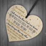 Mummy To Be Birthday Christmas Gift Wood Heart Baby Shower Gift