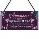 Godmother Thank You Keepsake Christening Godparent Friend Gifts