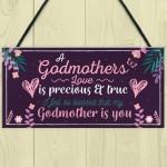 Godmother Thank You Keepsake Christening Godparent Friend Gifts