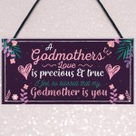 Godmother Thank You Keepsake Christening Godparent Friend Gifts