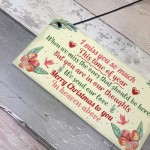 Christmas Memorial Hanging Plaque Rememberance Family Gift