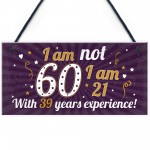 Funny 50th Birthday Gift Hanging Plaque Novelty Friendship Gift