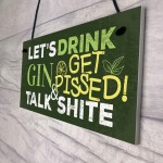 Novelty Gift For Gin Lovers Alcohol Man Cave Bar Plaque Gin Sign