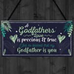 Godfather Godparent Gift Thank You Christening Gift Hanging Sign