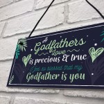 Godfather Godparent Gift Thank You Christening Gift Hanging Sign