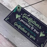 Godfather Godparent Gift Thank You Christening Gift Hanging Sign