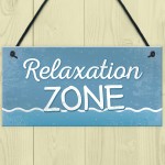 Relaxation Zone Hot Tub Man Cave Bathroom Garden Plaque Sign