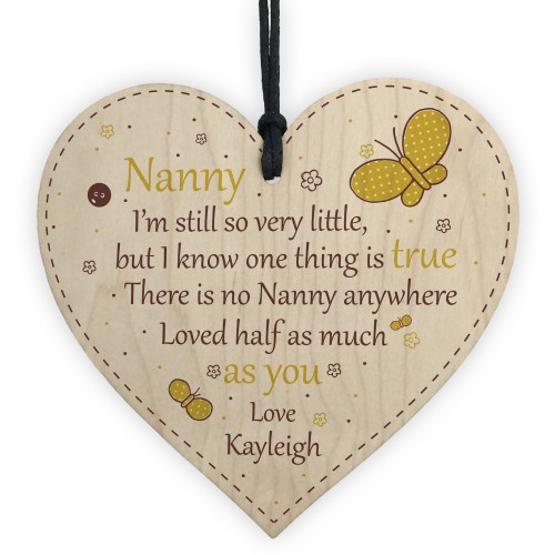 Personalised Nanny Love Birthday Gift Grandmother Mothers Day