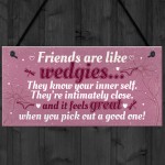 Novelty Funny Best Friend Birthday Christmas Gift Plaque Gifts