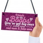 Funny Friends Are Like Boobs Novelty Best Friend Sign Gifts