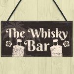 The Whisky Bar Sign Pub Hotel Home Bar Man Cave Hanging Plaque