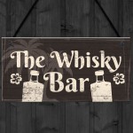 The Whisky Bar Sign Pub Hotel Home Bar Man Cave Hanging Plaque