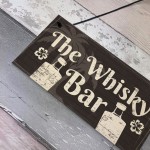 The Whisky Bar Sign Pub Hotel Home Bar Man Cave Hanging Plaque