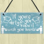 Nautical Wash Your Hands Quirky Bathroom Signs Funny Loo Plaque