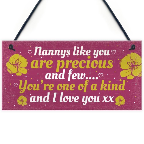 Special Gifts for Nanny Nan Granny Hanging Plaque Sign Birthday