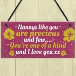 Special Gifts for Nanny Nan Granny Hanging Plaque Sign Birthday