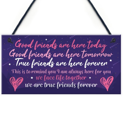 Special Friendship Plaques Birthday Christmas Gifts For Her Sign