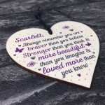 PERSONALISED Stronger Inspirational Hanging Plaque Friend Sign