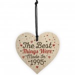 PERSONALISED Birthday Year 30th 40th 50th 60th Wood Heart Plaque