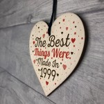 PERSONALISED Birthday Year 30th 40th 50th 60th Wood Heart Plaque