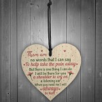 Friendship Inspirational Gift Handmade Wood Heart Gift Keepsake