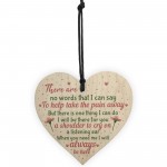 Friendship Inspirational Gift Handmade Wood Heart Gift Keepsake