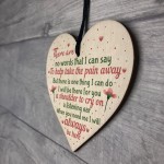 Friendship Inspirational Gift Handmade Wood Heart Gift Keepsake