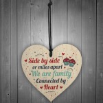 Family Gifts Mum Dad Brother Sister Wooden Heart Christmas Gift