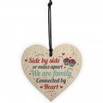 Family Gifts Mum Dad Brother Sister Wooden Heart Christmas Gift