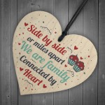 Family Gifts Mum Dad Brother Sister Wooden Heart Christmas Gift