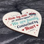 Family Gifts Mum Dad Brother Sister Wooden Heart Christmas Gift