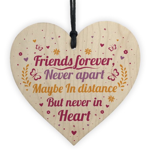 Friends Forever Handmade Wood Heart Sign Friendship Best Friend