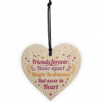 Friends Forever Handmade Wood Heart Sign Friendship Best Friend