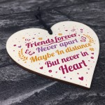 Friends Forever Handmade Wood Heart Sign Friendship Best Friend