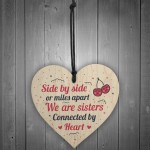 SISTER Friendship Gifts Wooden Heart Birthday Christmas Gift