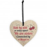 SISTER Friendship Gifts Wooden Heart Birthday Christmas Gift