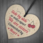 SISTER Friendship Gifts Wooden Heart Birthday Christmas Gift