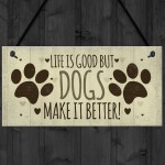 unny Dog Signs For Home Hanging Wall Plaque Sign Xmas Gift