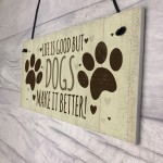 unny Dog Signs For Home Hanging Wall Plaque Sign Xmas Gift