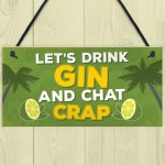 Novelty Gin Wall Sign Funny Bar Pub Man Cave Kitchen Plaque Gift