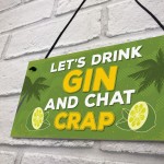 Novelty Gin Wall Sign Funny Bar Pub Man Cave Kitchen Plaque Gift