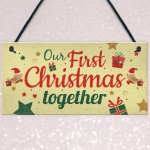 Couples First Christmas Together Plaque Xmas Tree Decoration